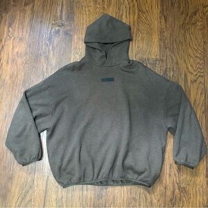 Fear‎ of God essentials brown pullover hoodie men’s large